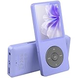 AGPTEK Lecteur MP3 Bluetooth 5.3 32Go, Baladeur MP3 Numérique pour Enfants, avec Haut Parleurs, Radio FM, 70 Heures de Lecture, MP4 Player Portable, Jusqu'à 128 Go, (sans écouteur), Violet