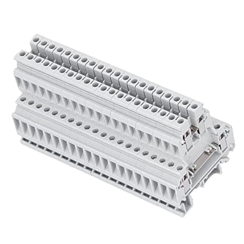 Borne de montage sur rail DIN double étage UKK-5 cuivre pour câblage armoire électrique