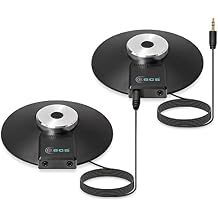 ECS WordForum 3.5mm TRS 360 Omnidirectional Stereo Conference Microphone for PC - with Daisy Chain Option, Condenser Mic for Teleconferencing - 2 Pack