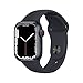 Produktbild Apple Watch Series 7 (GPS + Cellular, 41mm) Smartwatch - Aluminiumgehäuse Mitternacht, Sportarmband Mitternacht - Regular. Fitnesstracker, Blutsauerstoff und EKGApps, Wasserschutz