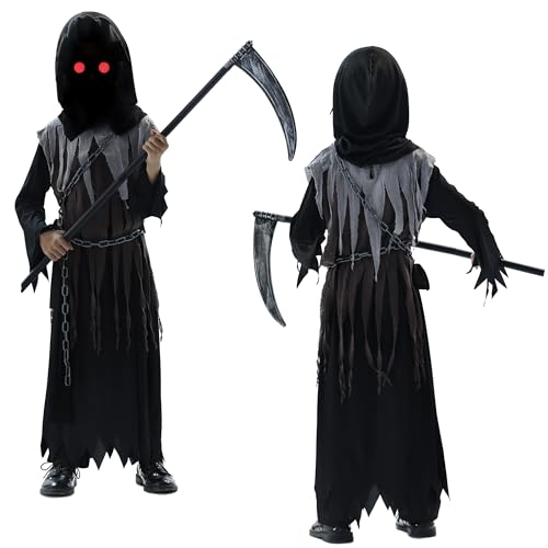 Disfraz Infantil de Segador Tenebroso para Halloween miniatura 7