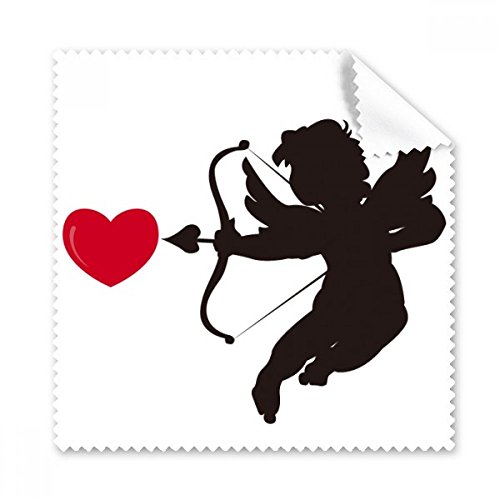 Nettoyeur écran Cupidon Ange Amour tissu microfibre pour lunettes et smartphone