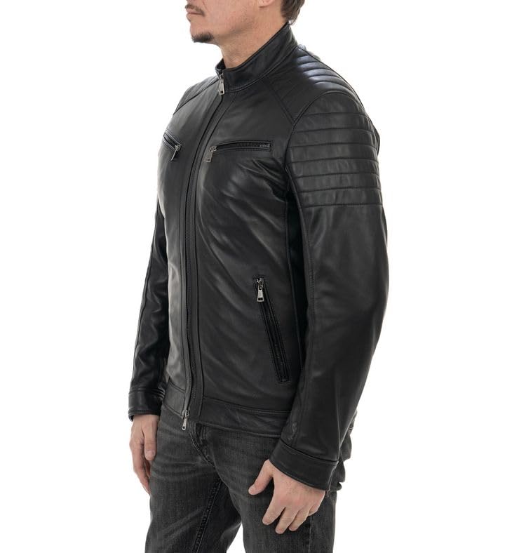 Pelletterie Borghese | Biker Pelle Uomo | Giacca Moto | Giubbotto Pelle | Vera Pelle | Giubbotto Moto | Made in Italy |