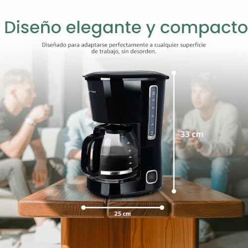 Cafetera de filtro para oficina y reuniones familiares con jarra grande de doce tazas 8
