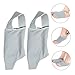 TOVINANNA 1pair Comfortable Toe Protection Strap and Toe Splitter Protector for Bunion Relief Skin-Friendly Foot Covers for Everyday Use and Travel Unisex Design Gray