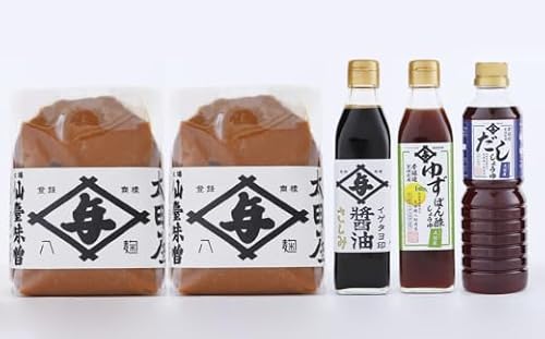 太田屋 味噌 醤油 セット | r6-4513078 | みそ しょうゆ ミソ ポン酢 ゆずポン ゆずぽん 刺身 出汁 塩竈市