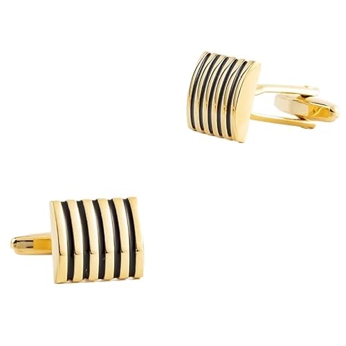 Square Zircon Diamond Cufflinks Men's French