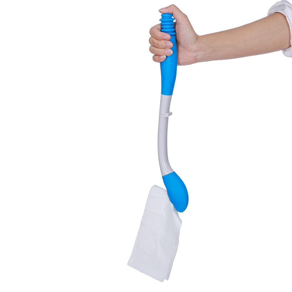 Generic Ayudador para Higiene Personal con Dispositivo para Limpieza Íntima Diseño Portátil y Práctico para Viajar y Guardar Apto para Papel Húmedo