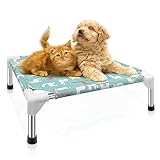 Modorki Outdoor Hundebett Hoch - Erhöhtes Hundebett Haustierbett für kleine Hunde mit rutschfesten Füßen,Abnehmbares Haustierbett Erhöht Hundeliege für Garten und Indoor Verwenden