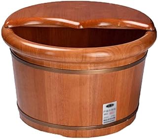 Barril de madeira para spa de pés, presente doméstico para banho de pés, barril de madeira para banho de pés, balde de madeira durável para lavar os pés, banheira para pés, banho de pés de madeira