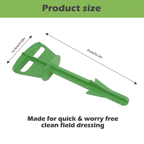Butt Out Tool Caça Jogos Anal Plástico Grande Utensílio Limpo Suprimentos de Saúde para Gado (Verde)