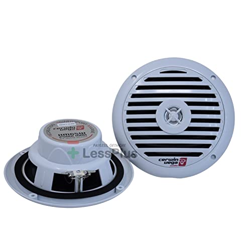 Image of Cerwin Vega XM65W 6.5 inch 120W 2-Way Coaxial Speakers Marine Grade White (Pair)