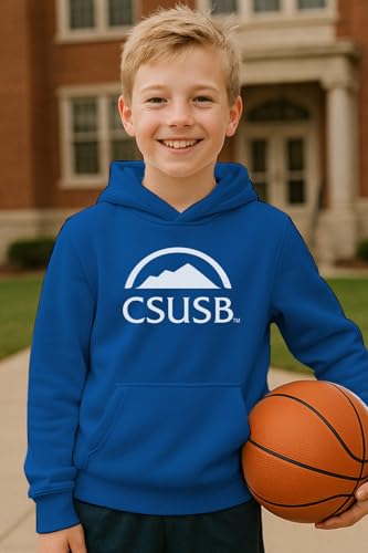 NCAA Officially Licensed Apparel Cal State San Bernardino Coyotes CSUSB Logo Youth Hoodie Cal06HK Blue Small2