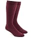Speckled Burgundy Men's Cotton Blend Dress Socks