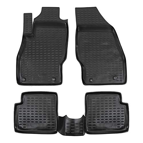 Tapis de sol en caoutchouc pour Opel Corsa D E 2006-2019 noir 3D sur mesure