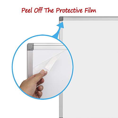 Magnetic Whiteboard/White Board, 48 X 36 Inches Magnetic Dry Erase Board, Aluminum Frame with Detachable Marker Tray, Silver