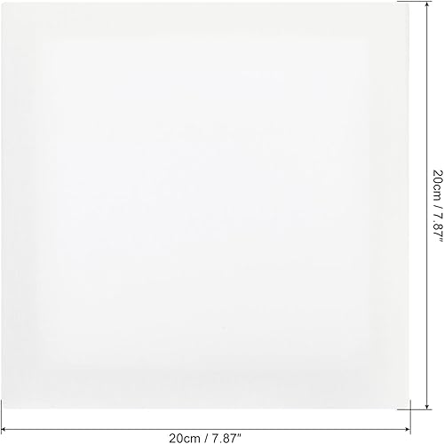 Miniatura 2 de PATIKIL Lienzos de pintura para pintura, paquete de 5 paneles cuadrados de madera de 8 x 8 pulgadas, paneles de arte en blanco estirados para