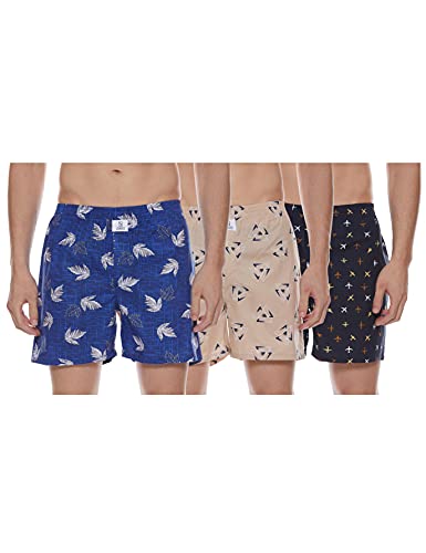 Image of Longies Men's Cotton Printed Regular Boxer Shorts