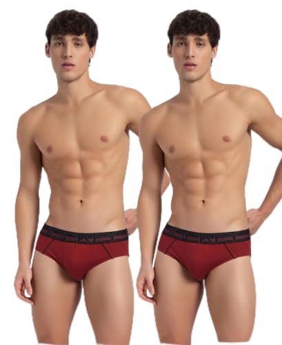 Image of Jockey US14 Men's Super Combed Cotton Solid Brief with Ultrasoft Waistband (Pack of 2)