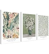 Framed Sage Green William Morris Wall Art Henri Matisse Abstract Canvas Wall Art Mid Century Mode...