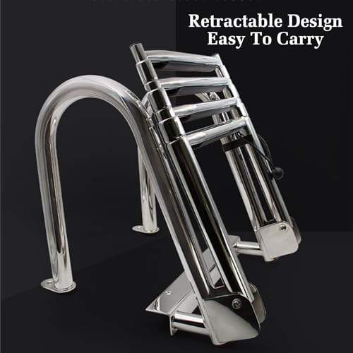 Escalera retractil para piscina con pasamanos XLTFUC miniatura 6