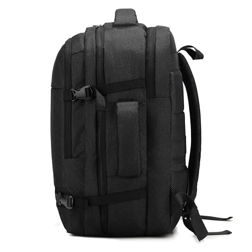 Image of By CLUCI Cabin Size Travel Backpack for Men & Women | 18-Inch Laptop Bag Rucksack | Water-Resistant Daypack with Trolley Sleeve for Flight, Office, & Weekend Trips