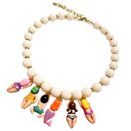 Collar de cuentas de cristal infantiles para bikinis y moda de playa 3
