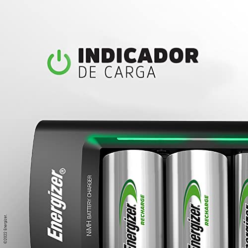 Image of Energizer Recharge Universal Charger for NiMH Rechargeable AA, AAA, C, D, and 9V Batteries, 1 Count (Pack of 3)