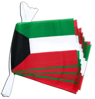 Guirlande drapeau Koweït Digni de 5,9 m pour décorer facilement vos grandes salles