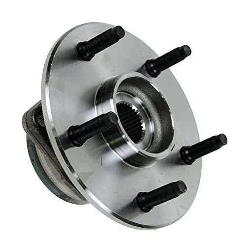 Image of TRQ Front Left and Right Wheel Bearing and Hub Assembly Set 2 Piece Compatible with 2000-2001 Dodge Ram 1500 4WD with 2 Wheel ABS Brakes