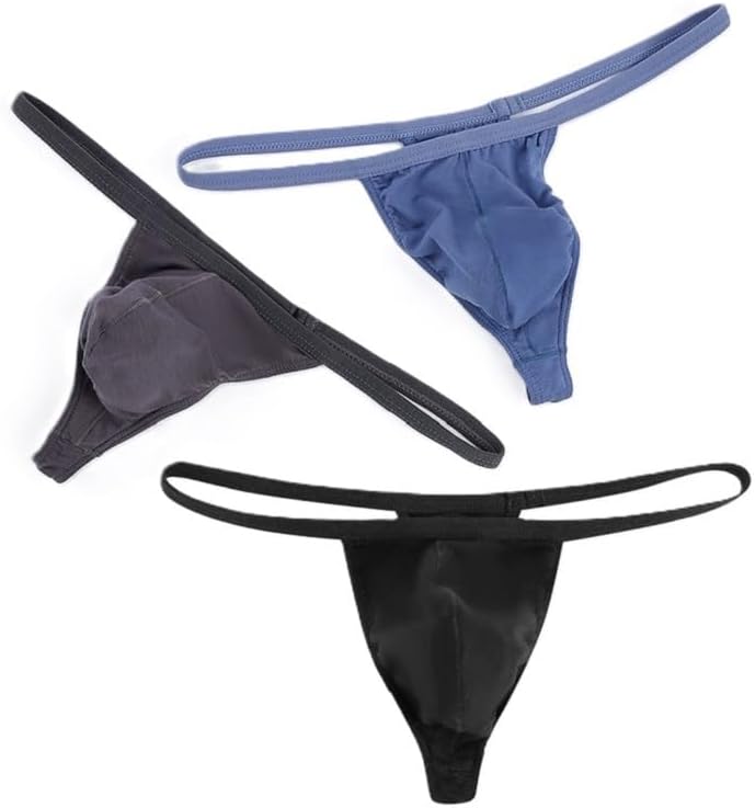 Men's Modal G-string Thong Low-Rise Sexy Breathable Soft Lightweight 3 Pack - Image 5
