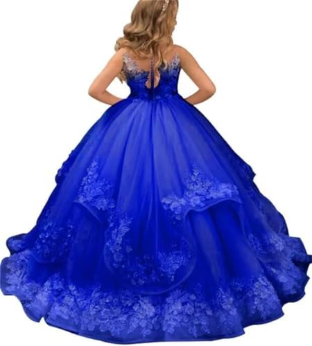 Lace Applique Flower Girl Dress for Wedding Tulle Pageant Dresses Puffy Party Dress A Line Ball Gowns