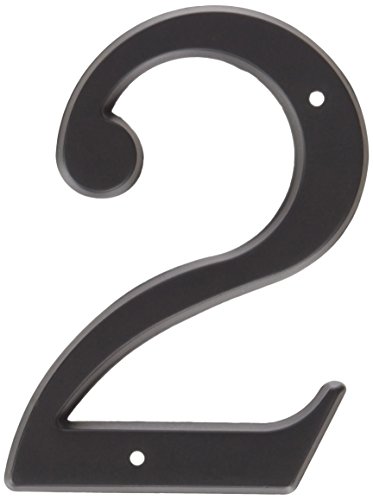 Baldwin 90672190 # 2 numéro de maison solide design épuré finition haut de gamme - 2