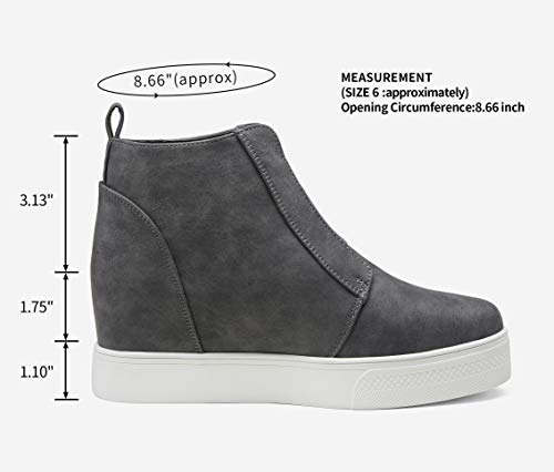 Women Casual Platform Booties Flat Shoes