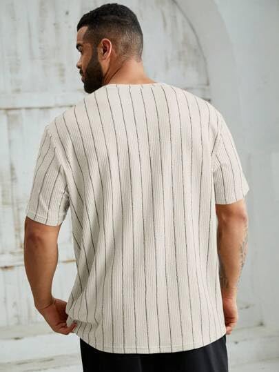 Image of FN3 Waffle Stripe Regular Fit Tshirt for Men ||Tshirt for Men
