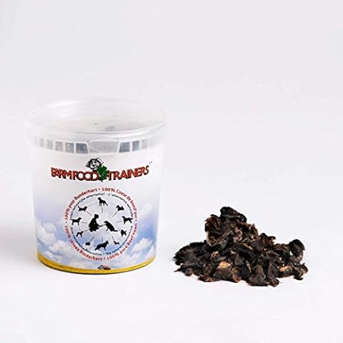 Farm Food Trainer Beef Heart Dog Treats 333gm Tub Cover