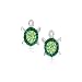 Produktbild Green Crystal Baby Sea Turtle Earring Set, Never Rust 925 Sterling Silver, Natural & Hypoallergenic Studs For Women, Girls & Kids, with Free Breathtaking Gift Box for a Special Moment of Love