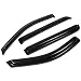 Ford F-150 Super Crew Cab 4pcs Tape-On Window Visor Deflector Rain Guard