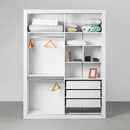 Guarda-Roupa Prince - Branco Fosco