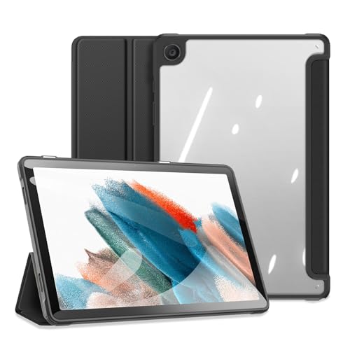 GYSDCAZ Case for Samsung Galaxy Tab A9 Plus 11 Inch 2023 (SM-X210/X216B/X218U), Shockproof Cover with Clear Transparent Back Shell,Black
