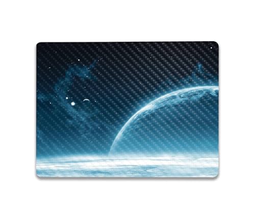 Image of MightySkins Carbon Fiber Skin Compatible with Microsoft Surface Laptop Go 3 (2023) Full Wrap Kit - Outer Space | Protective, Durable Textured Carbon Fiber Finish | Made in The USA