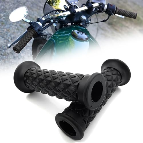 Motorcycle Grips 7/8' 22mm Universal Rubber Bar...