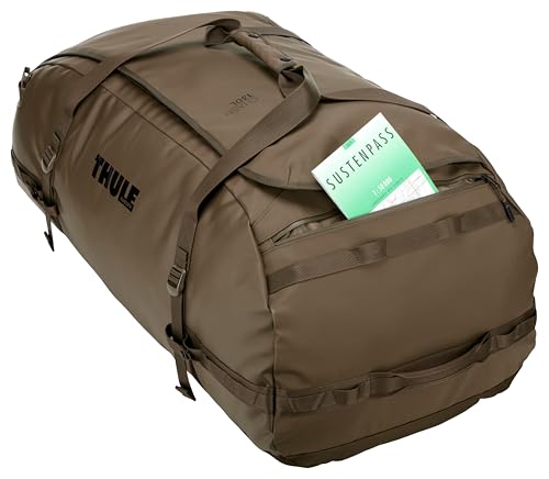 Image of Thule Chasm Duffel bag, Weather-resistant materials, Easy packing, Converts to backpack, Internal pockets, Travel-ready, DEEP KHAKI, 130L, Casual