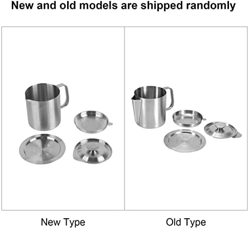 Kitchen Oil Filter, Stainless Steel Cooking Handle Oil Soup Filter Separator Pot Bacon Grease Container for Houshold Kitchen