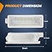 Nilight 2PCS LED Interior Door Panel Light Courtesy Warning Lights White Beam Plug and Play Compatible with BMW 1 3 5 6 7 Series Z4 X3 X5 X6 E82 E88 E90 F03 E60 F10 E65 E66
