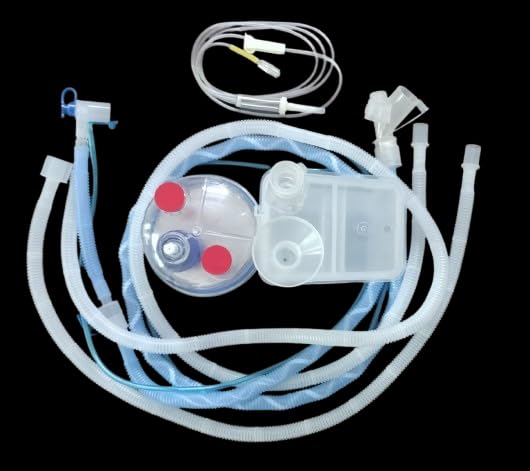 Bubble CPAP circuit Breathing System for neonatal Heated Humidifier & Chamber Heated Wire Circuit Bubble Generator (Bottle) Pressure Monitoring Line Pressure Safety Valve-image-39