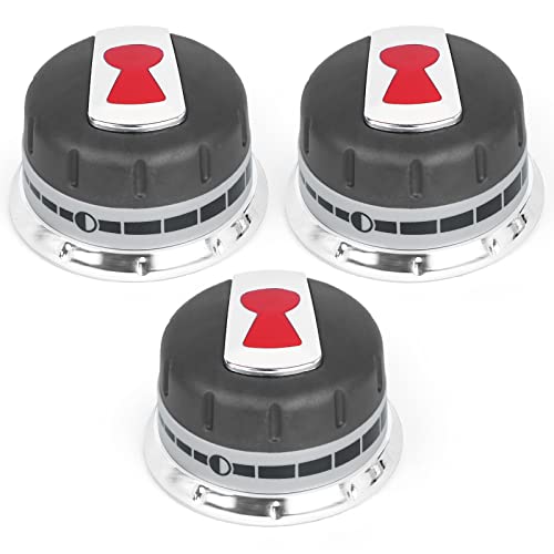 TERGTIRY 3 Pieces New Upgraded 88848 Gas Grill Burner Knobs Compatible with Weber Genesis Grill Parts (2011-2016) Series Better Than OEM Quality