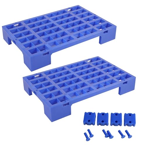 Palés de plástico conectables libremente con base elevada antihumedad 2