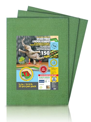 Wood Fiber Underlayment for Flooring 6mm 150 Sq Ft