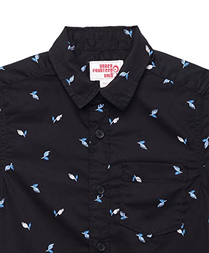 Image of Under Fourteen Only Solid Regular Fit Shirts for Boys